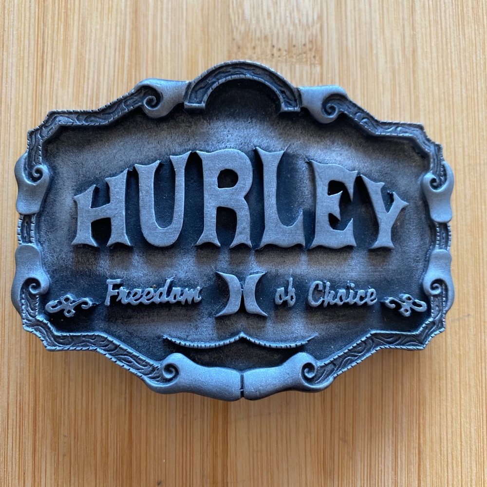HURLEY Intl Clothing Co Freedom of Choice Belt Buckle LIMITED EDITION